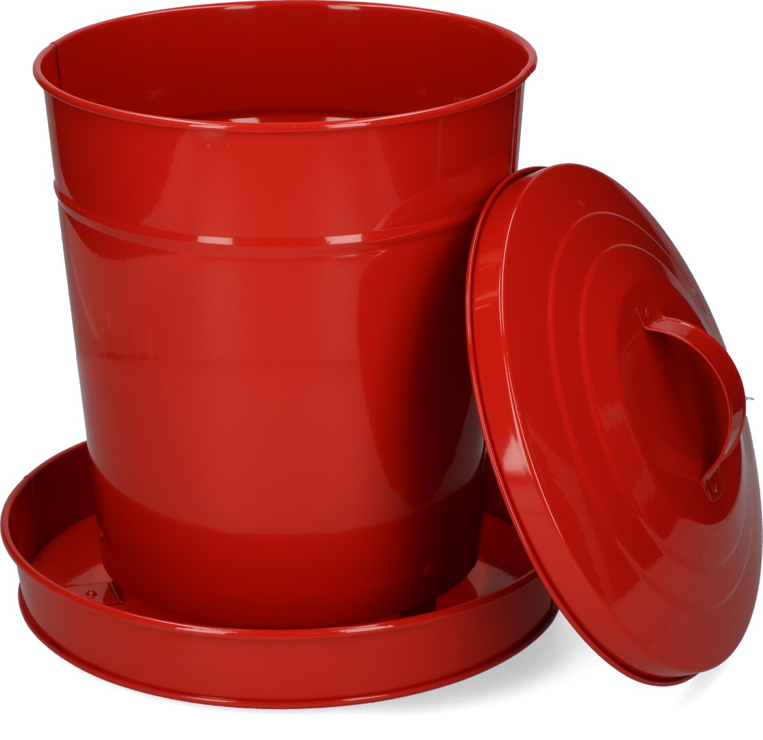 Pluimvee voertoren metaal 6 kg rood Euro Joe Pluimvee Voertoren Metaal 6 Kg Rood -Euro Joe shop 263349