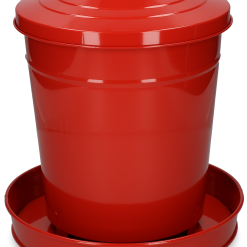 Euro Joe Pluimvee Voertoren Metaal 6 Kg Rood