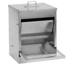 Euro Joe Pluimvee Voerstation 10 Kg Gegalv. Metaal