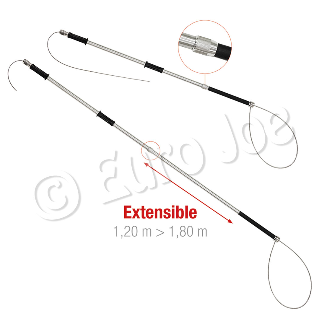 Telescopic catch lasso with rotating head 120-180 cm Euro Joe Telescopic Catch Lasso With Rotating Head 120-180 Cm -Euro Joe shop lasso192434 2