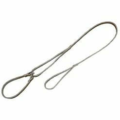 Euro Joe Ring Leash Chrome Leather